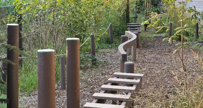 Parcours natuurlijke tinten