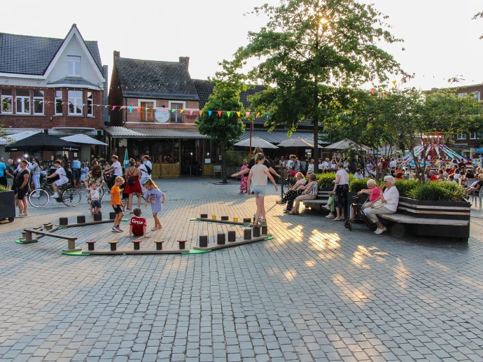 Parcour op grote markt