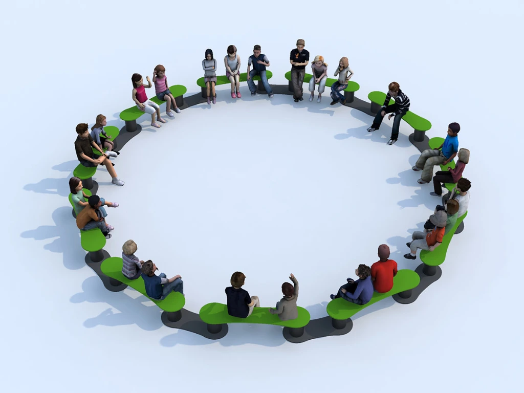 cirkel 11 segmenten zithoogte 34 cm.webp