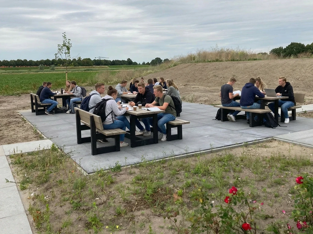 Studenten aan tafel London beige.webp