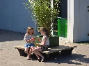 Banc Cubo avec jardinière
