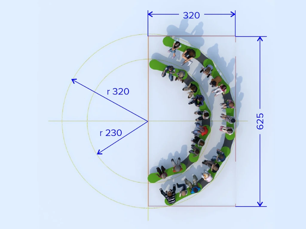 Chain Bench - Outdoor Arena