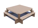 Picknicktafel Vierkant