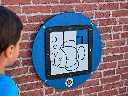Rond Speelpaneel Puzzel Vis