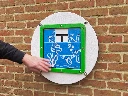 Rond Speelpaneel Puzzel Vis