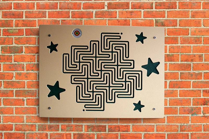 [ID601-3008ZB-BE] Panneau de jeu - Labyrinthe Étoile Doré (Sans fixation)