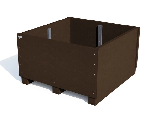 Bloembak Rotterdam met poten 120 x 120 cm