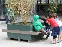 Jardinière avec double banquette 