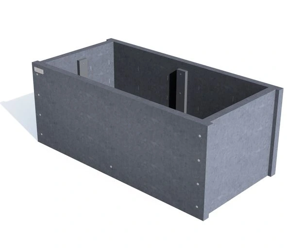 Planter Rotterdam with legs 120 x 60 cm