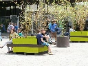 Jardinière avec double banquette 