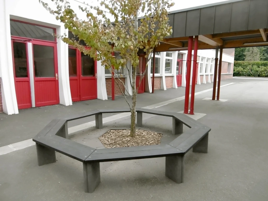 [ID074-000H44-UB] Banquette Octogone (Noir, 44)