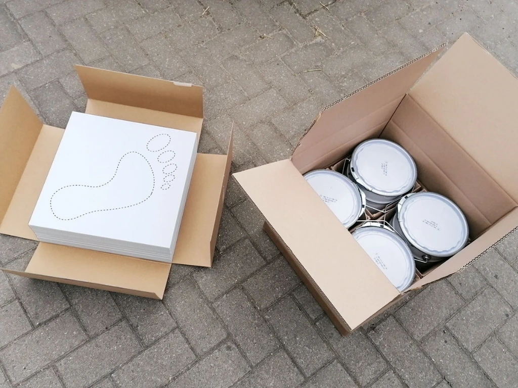 Pakket Wegenverf met 24 kleine sjablonen