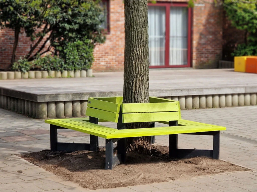 Bank London 4 met leuning