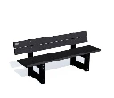 Bench London with backrest