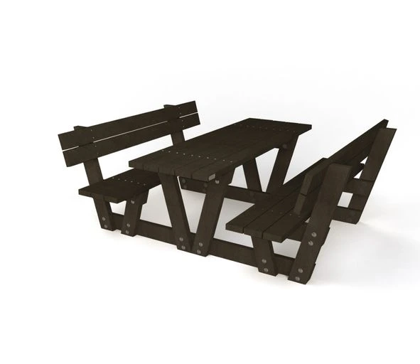 Picknicktafel Lyon met leuning