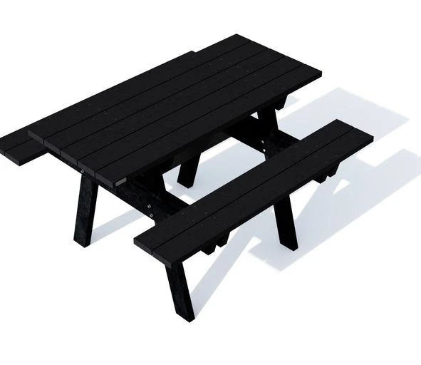 [ID507-00001G-UB] Picknicktafel Oslo-G Campus (Zwart)
