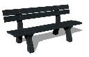 Bench Porto with backrest