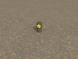 [ID100-0000AF-QB] ID100A - Stepping Post 15 cm (With flowers)