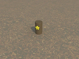 [ID100-0000BF-QB] ID100B - Stepping Post 20 cm (With flowers)