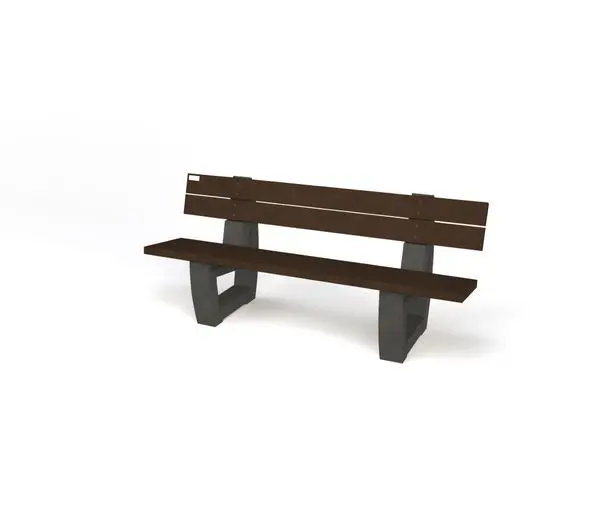 Bonn Bench with backrest
