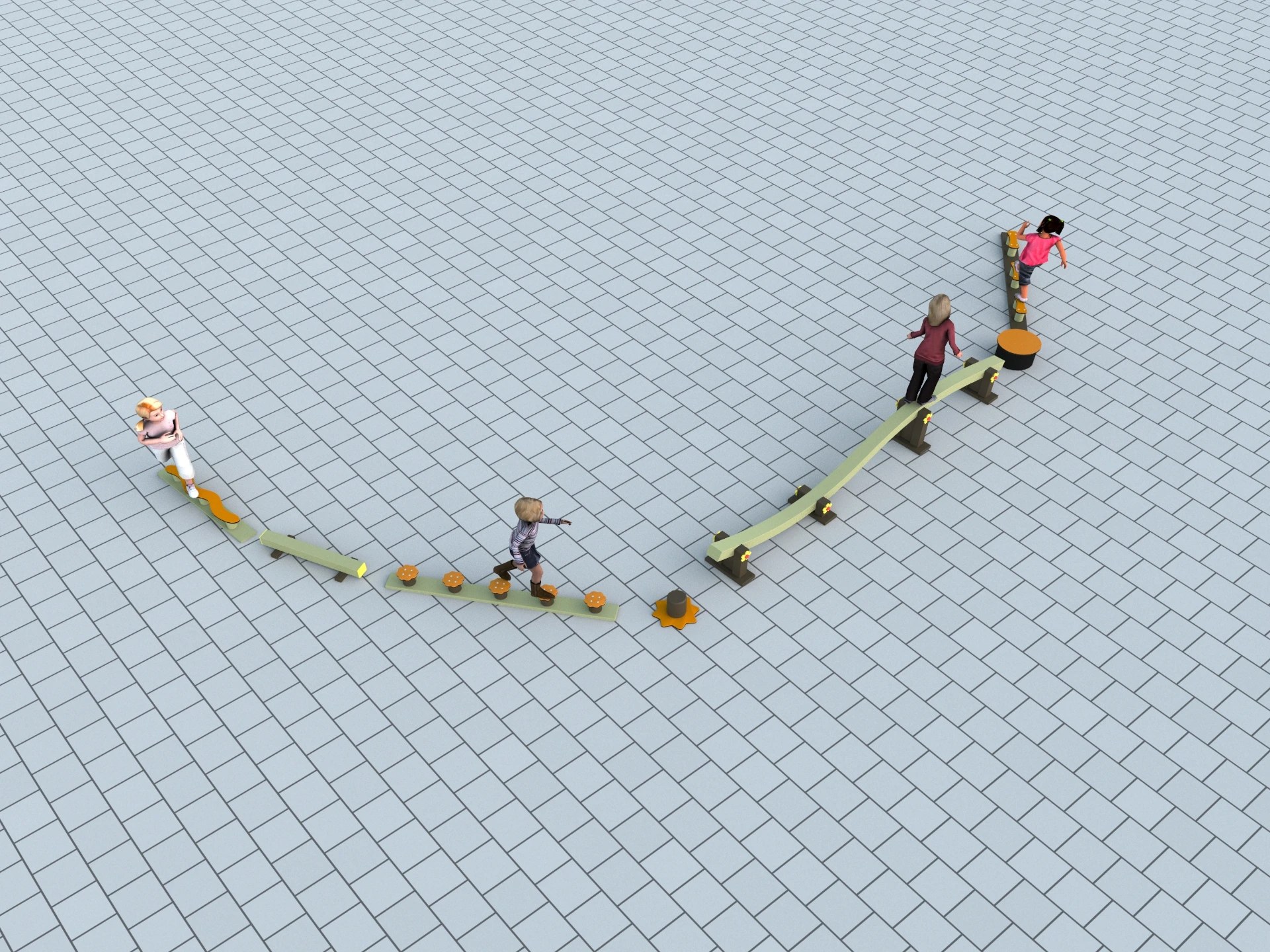 Package Obstacle Course for Paving - ID099