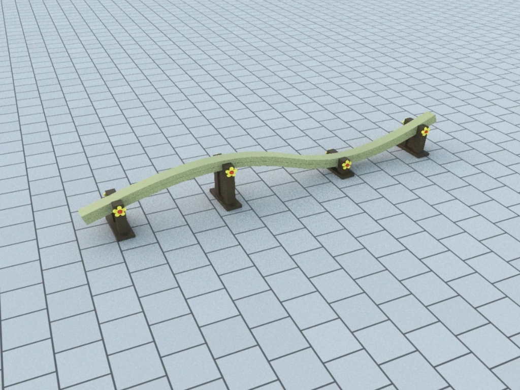 [ID099-00000C-AG] ID099C - Wavy Balance Beam