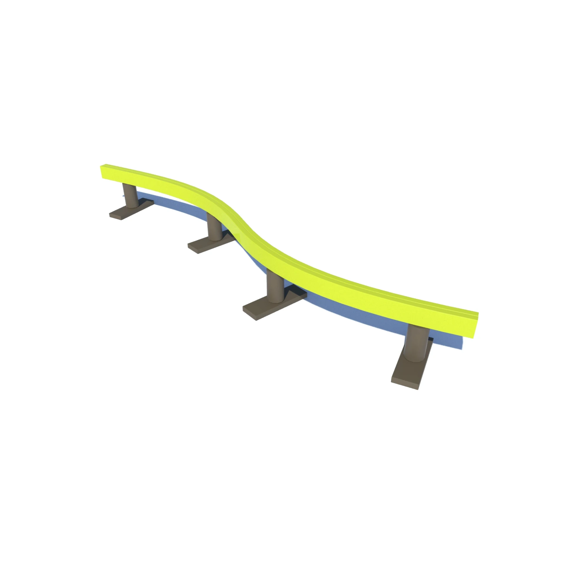 [ID099-00000Z-BG] ID099Z - Zigzag Evenwichtsbalk Bebat