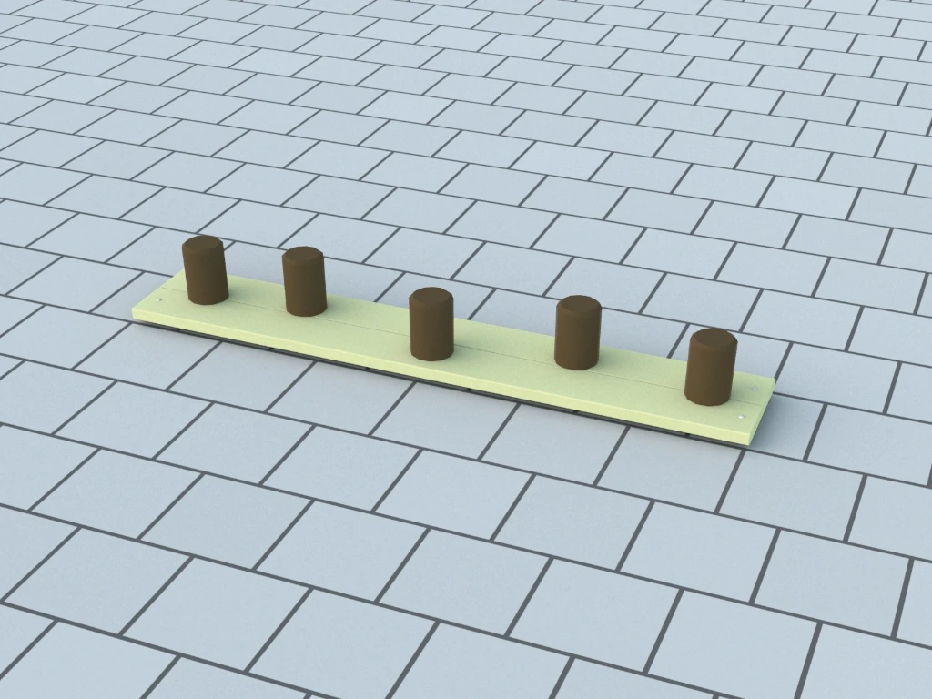 [ID098-00000F-QB] ID098F - Narrow stepping posts