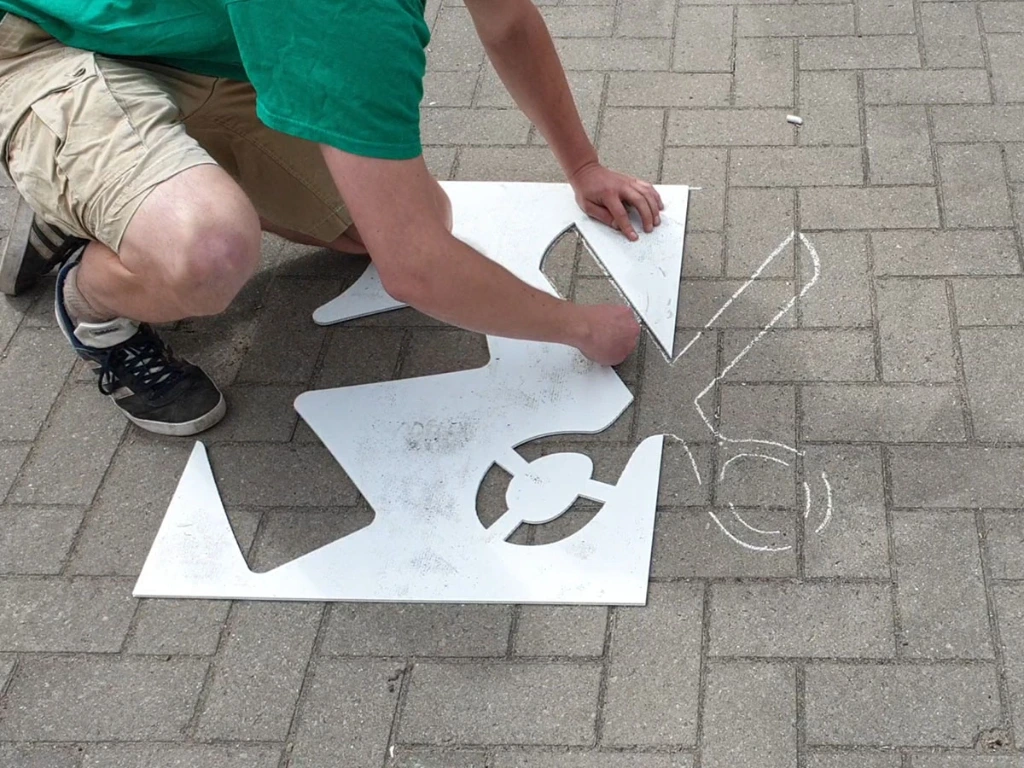 [ID301-0000P2-NA] Road Paint Package with 10 large stencils